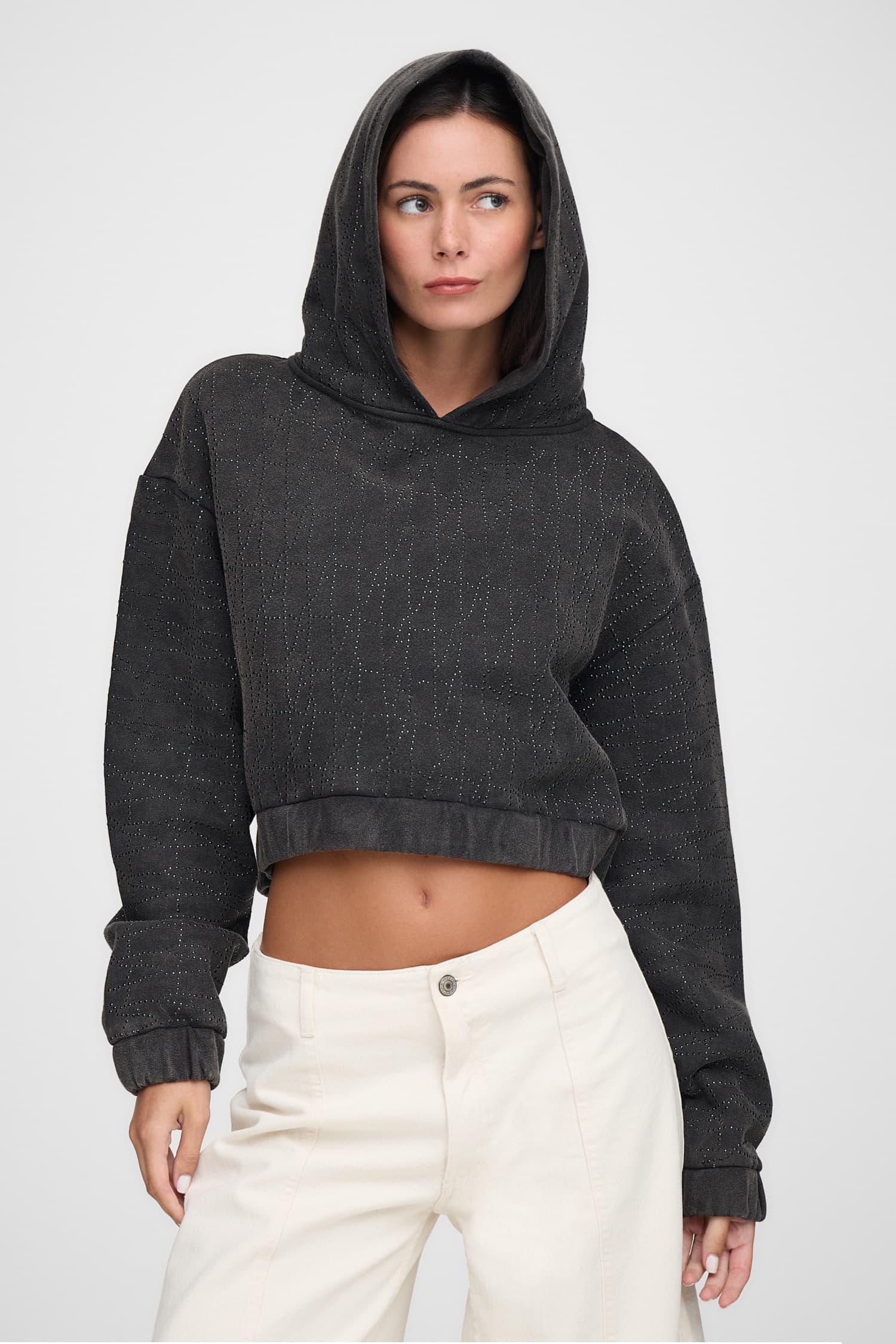 BUZO HOODIE FAME STRASS
