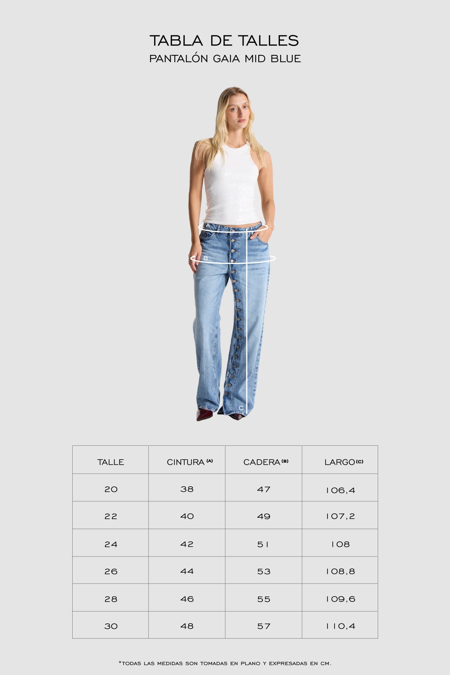 PANTALÓN GAIA MID BLUE